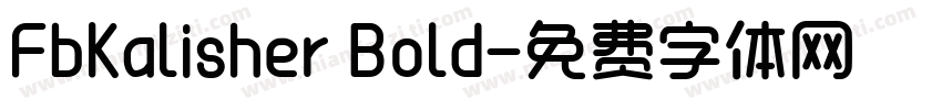 FbKalisher Bold字体转换